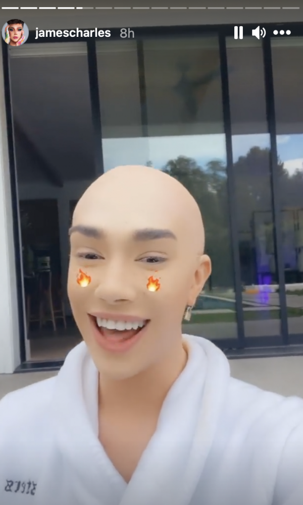 James Charles Reveals Bald Head, Followers Say It’s Pretend : HOT GOSSIP : Magnificence World Information, Montreal Manicure
